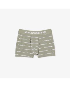 Men's Lacoste Trunks With Logo Print And Waistband