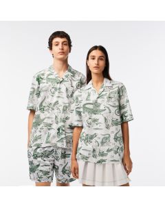 Men's Lacoste X Netflix Short Sleeve Printed Shirt