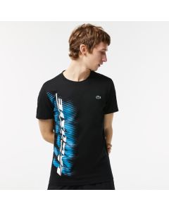 Men's Lacoste Sport Regular Fit T-Shirt With Contrast Branding