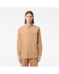 Relaxed Fit Washed Effect Poplin Shirt