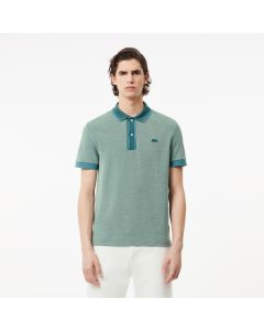 Regular Fit Contrast Caviar Texturized Piqué Polo Shirt