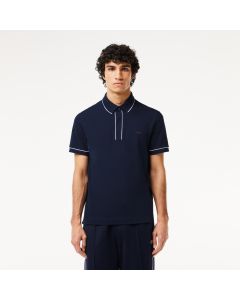 Smart Paris Stretch Cotton Contrast Trim Polo Shirt