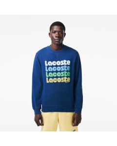 Washed Effect Ombré Print Jogger Sweatshirt