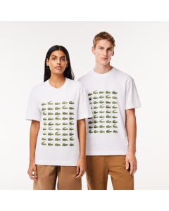Cotton Crocodile Print T-Shirt