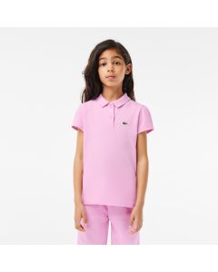 Kids’ Lacoste Scalloped Collar Mini Piqué Polo Shirt