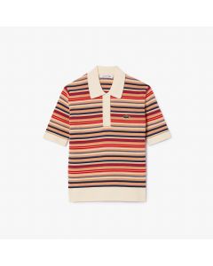 Striped Cotton Jacquard Polo Shirt
