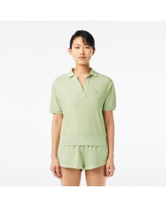 Natural Dyed Cotton Piqué Polo Shirt
