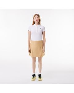 Short Pleated Cotton Skirt