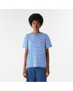 Women’s Lacoste Loose Fit Striped Cotton Jersey T-Shirt