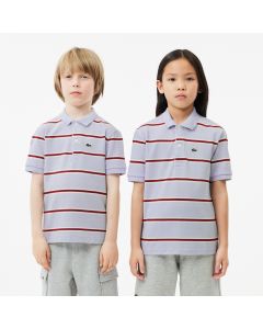 Kids’ Lacoste Striped Piqué Polo Shirt