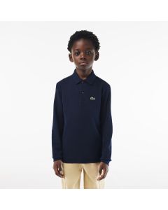 Long Sleeve Petit Piqué Polo Shirt