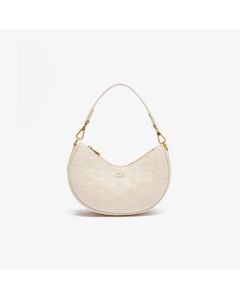 Maheki Embossed Leather Half Moon Purse