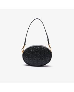 Maheki Oval Embossed Leather Purse