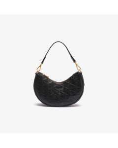 Maheki Embossed Leather Half Moon Purse