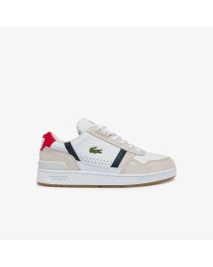 Men’s T-Clip Tricolour Leather and Suede Trainers
