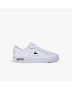 Women’s Lacoste Powercourt Leather Considered Detailing Trainers