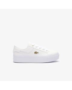 Women’s Ziane Platform Logo Leather Trainers