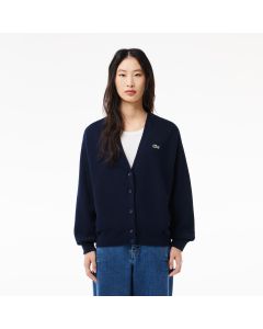 Women’s Organic Cotton V-Neck Lacoste Cardigan