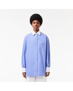 Regular Fit Contrast Collar Poplin Shirt