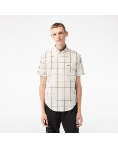 Men’s Lacoste Short Sleeve Check Shirt