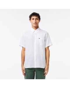 Men’s Lacoste Short Sleeve Linen Shirt