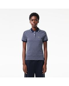 Slim Fit Lacoste Monogram Jacquard Polo Shirt