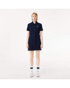 Women’s Lacoste Organic Cotton Buttoned Polo Dress