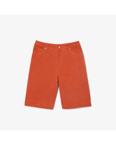 Long Natural Dye Denim Bermuda Shorts