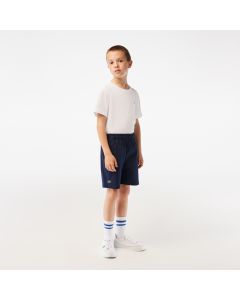 Kids’ Lacoste Lightweight Cotton Gabardine Bermuda Shorts