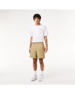 Relaxed Fit Cotton Poplin Elasticated Shorts