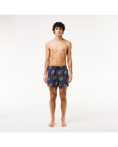 กางเกงว่ายน้ำผู้ชายลาคอสท์ พิมพ์ลาย