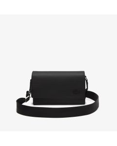 Men’s Lacoste Chantaco Calfskin Leather Flap Closure Bag