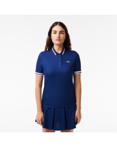 Piqué SPORT Polo Shirt With Contrast Striped Collar