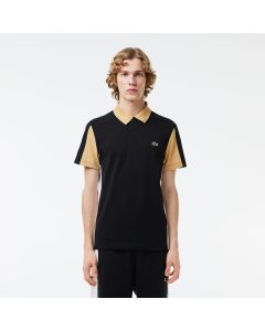 Regular Fit Cut-Sewn Colourblock Polo Shirt