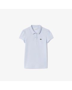 Kids’ Lacoste Scalloped Collar Mini Piqué Polo Shirt