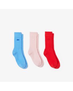 Unisex 3-Pack Lacoste Organic Cotton Socks