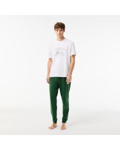 Pyjama Set with Contrast Logo Print Pants