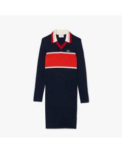French Made Contrast Polo Dress