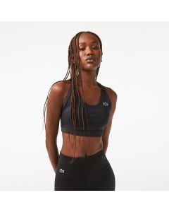 Sport Bra with Contrast Crossover Back