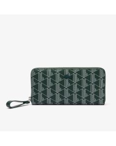 Women’s Lacoste Monogram Print Zip Wallet