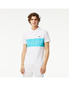 Regular Fit Stretch Piqué Colourblock Polo Shirt