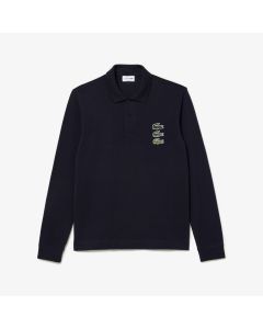 Original L.12.12 Long Sleeved Badge Polo Shirt