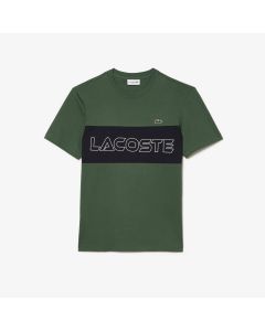 Lacoste Regular Fit Printed Colourblock T-Shirt