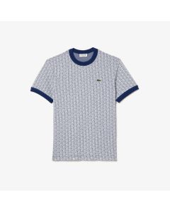 Regular Fit Jacquard Monogram T-Shirt