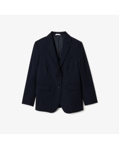 Oversized 2-Button Wool Blend Blazer